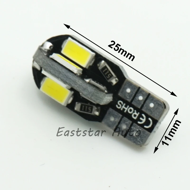 CQD Light 10 шт. Canbus T10 8smd 5630 5730 Светодиодная автомобильная лампа без ошибок OBC W5W 194 SMD