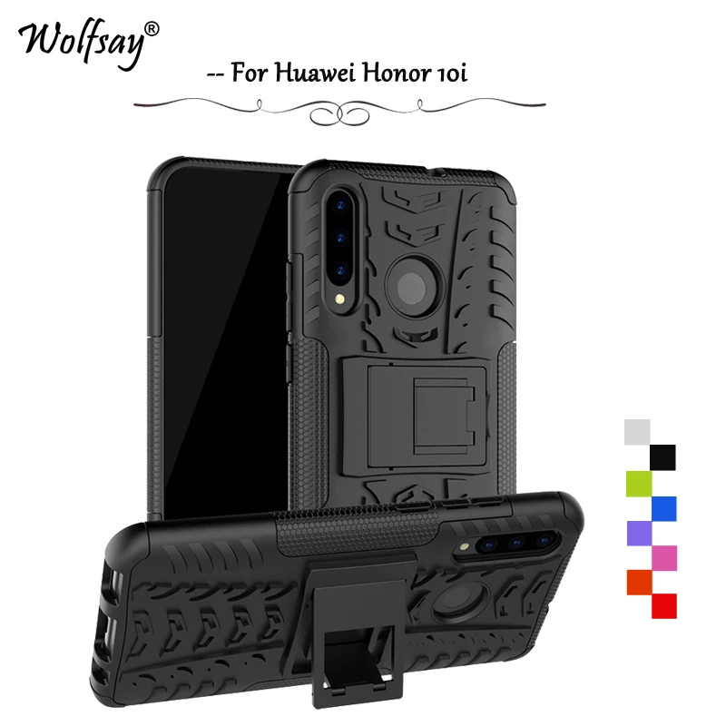 

Чехол для Huawei Honor 10i, противоударный, резиновый, жесткий, защитный чехол для Huawei Honor 10i