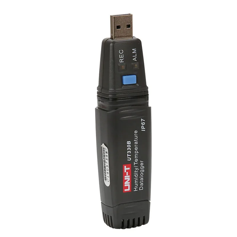 UNI T цифровой термометр UT330B Mini USB Температура Влажность IP67 Водонепроницаемый 2 в 1