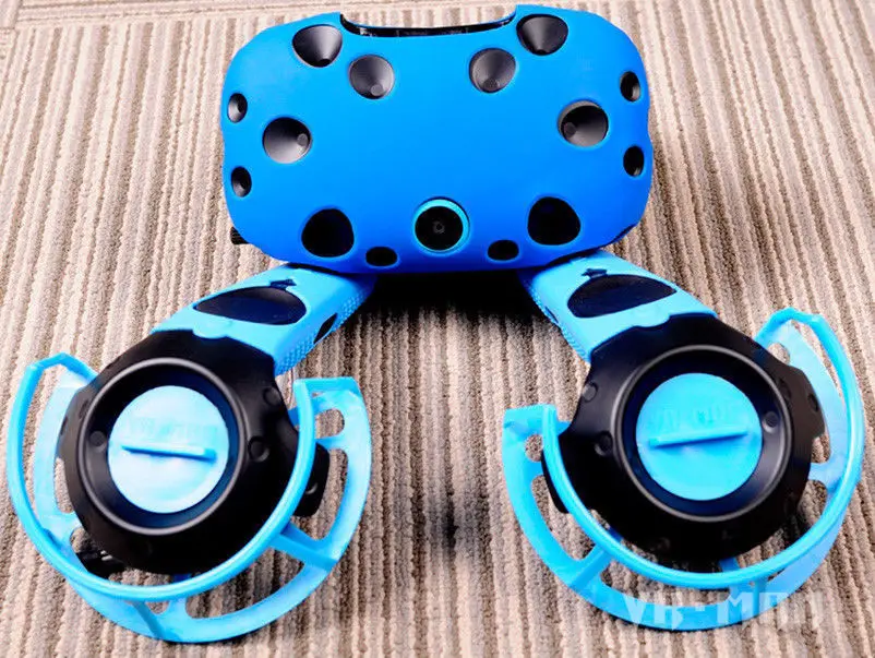 1 комплект VR контроллер ручка шлем очки силиконовый чехол для Htc Vive Pro - Цвет: Blue for HTC VIVE
