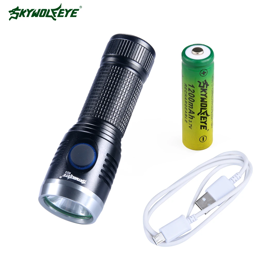 USB XML T6/Q5 светодиодный тактический фонарь алюминиевый 14500 16340 18650 перезаряжаемый
