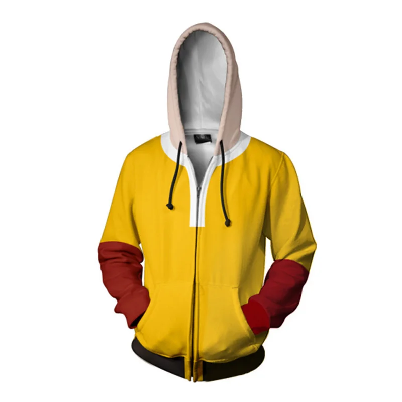 Cosroad Аниме One Punch Man Saitama Косплей Толстовка костюм для мужчин и женщин толстовки