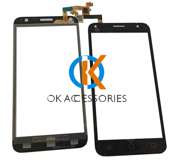 Дигитайзер сенсорного экрана для Alcatel Touch PIXI 4 5 0 OT 5010 OT5010 5010D 5010E черно белый цвет с