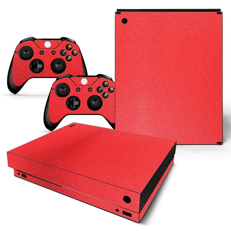 TN-XboneX-red Новое поступление кожи Стикеры Виниловая наклейка для Xbox One X кожи Наклейки с консоли и контроллер - Цвет: TN-XboneX-red