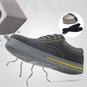 Safety Shoe For Men Steel Toe Anti-smashing Working Shoes Casual Sneakers Sports Footwear Anti-puncture 39