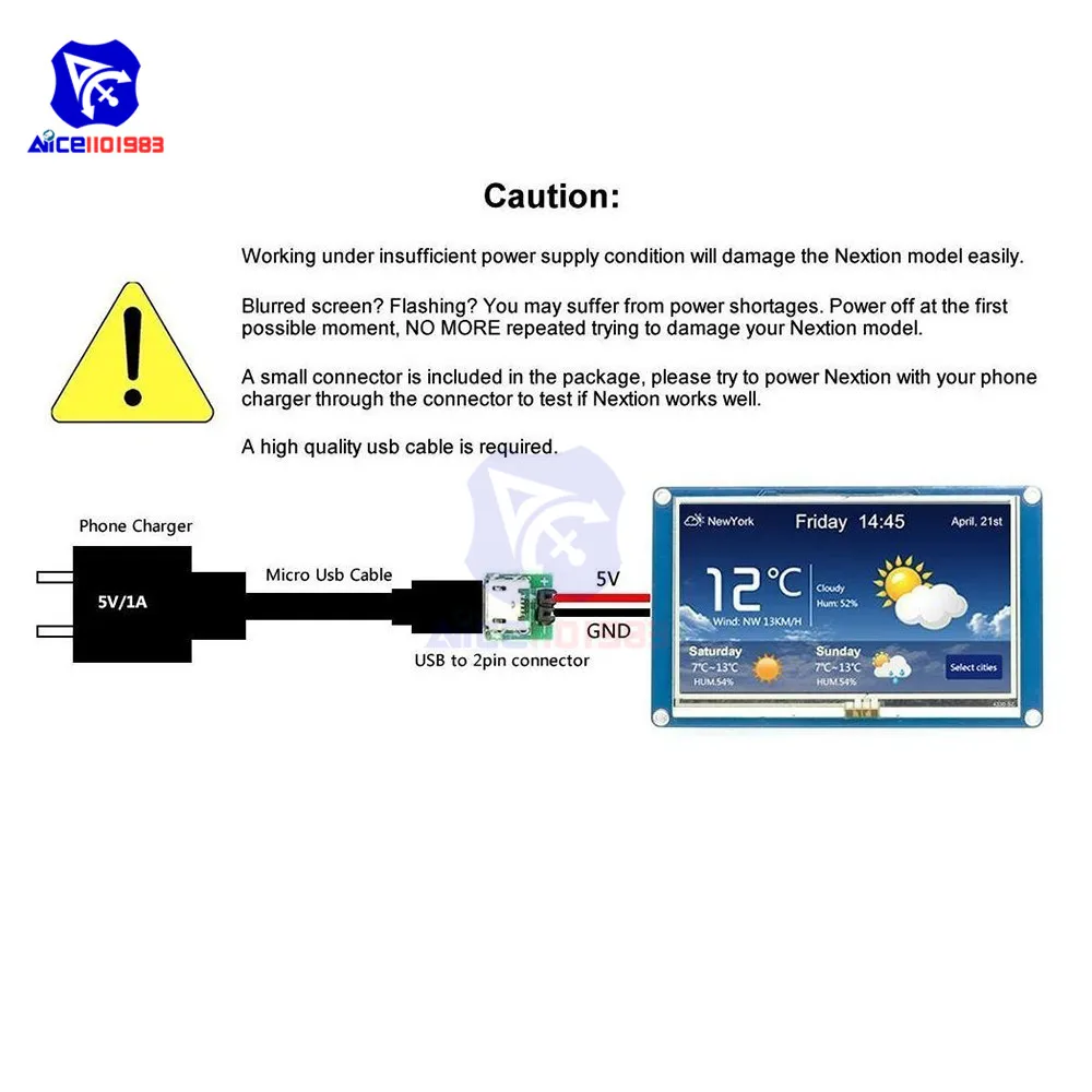 4 контактный разъем провода для Arduino Raspberry Pi 2 A + B &quotNextion USART HMI серии TFT 320*240