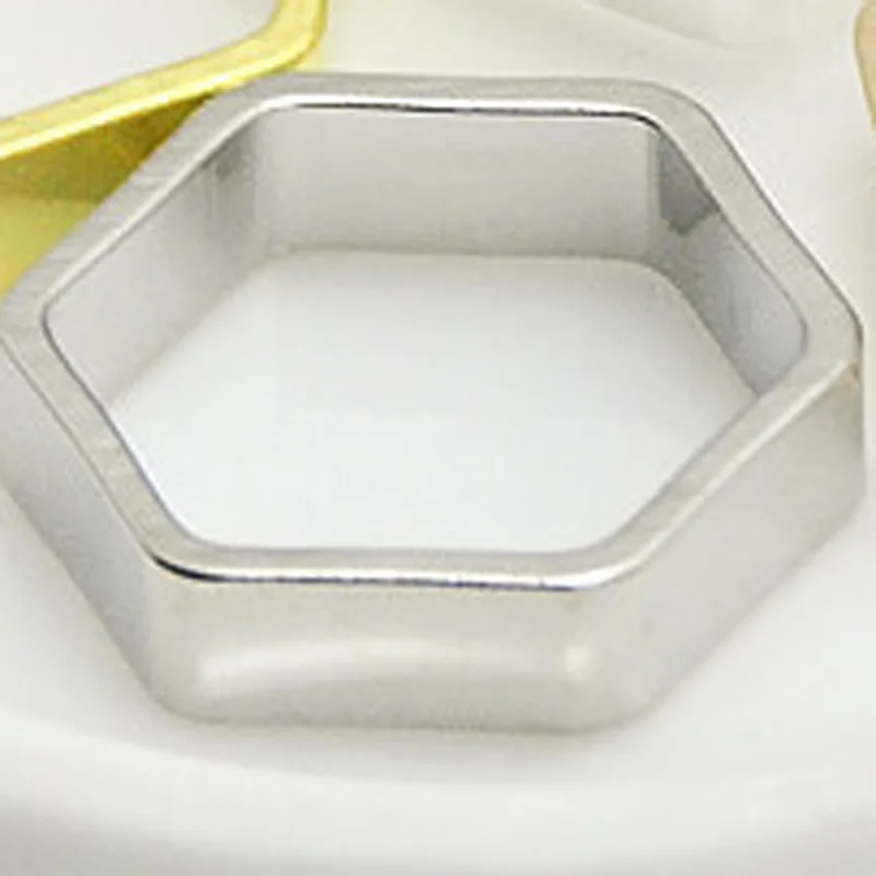 White K 20 шт. ZHU RU 12*3*0,8 мм Шестигранная звезда бензол кольцо очаровательная подвеска для изготовления ювелирных изделий подходит ручной работы DIY ожерелье серьги - Окраска металла: White K