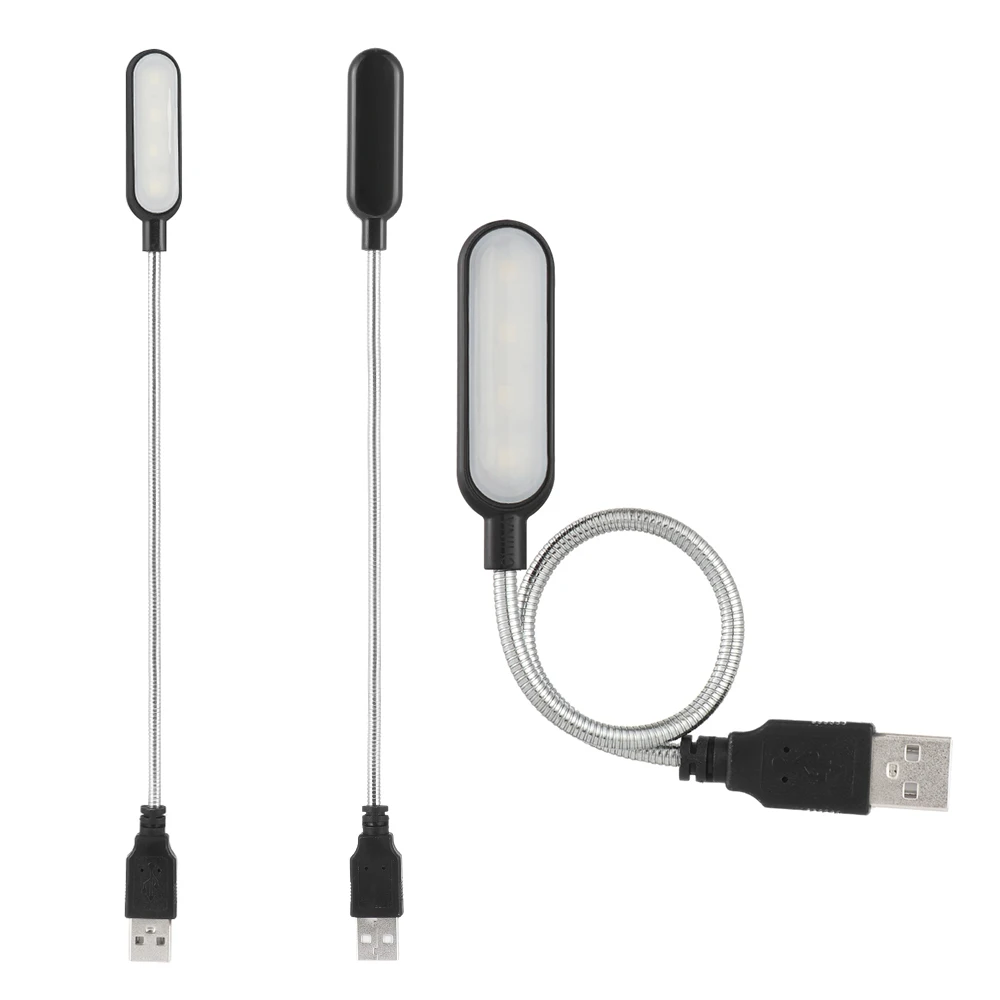 1 шт. мини светильник с 4 светодиодами и USB подсветкой гибкая яркая компьютерная