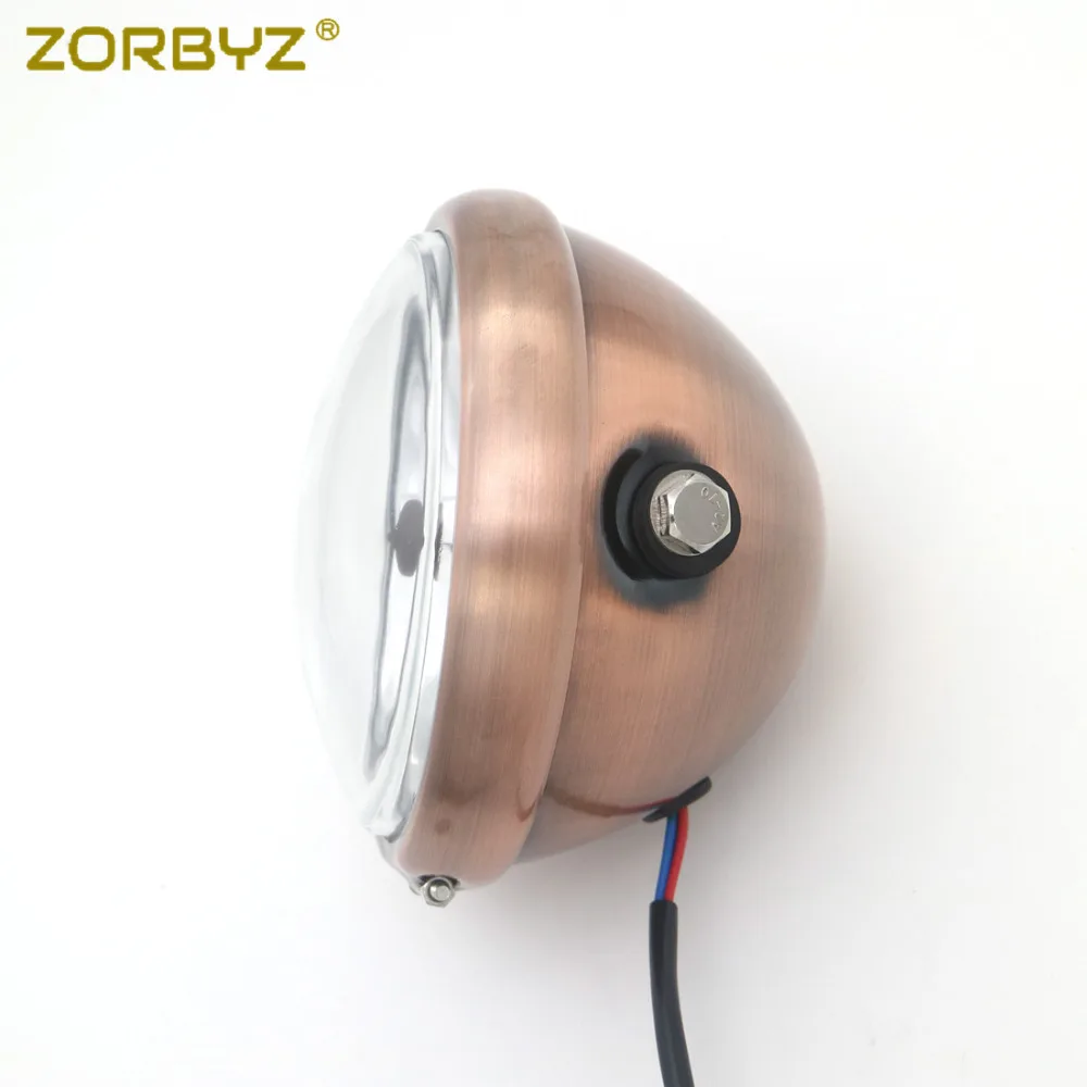 ZORBYZ мотоцикл Медь металлический H4 передняя фара& 28-43 мм вилочное крепление кронштейн для кафе, Рейсер, чоппер поплавок на заказ