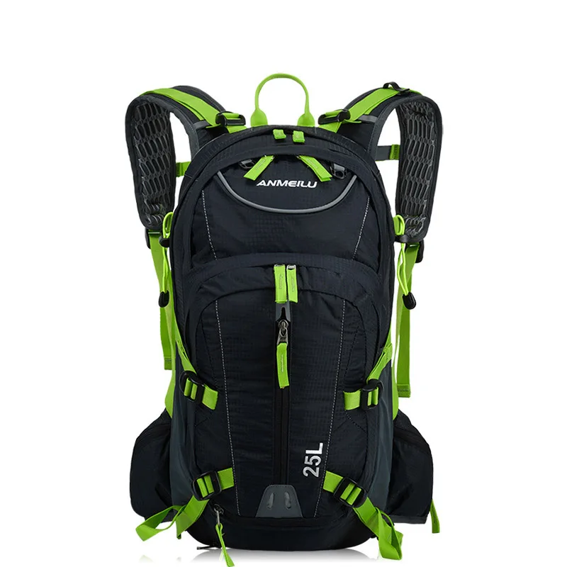 

ANMEILU Bike Backpack With Reflective Safety Color 25L Waterproof Cycling Bag Outdoor Bike Travel Bag Rucksack&Helmet Net Cover