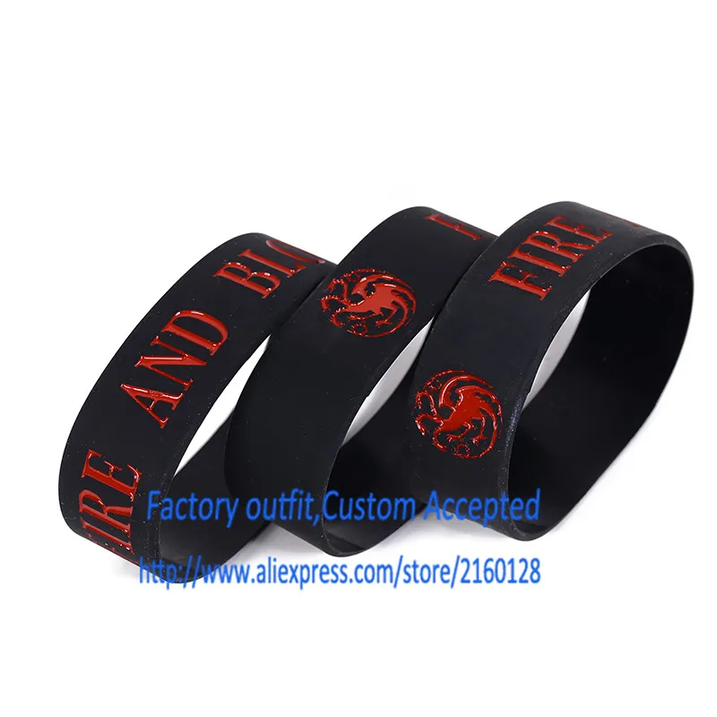 Игра Престолов Огнем и кровью силиконовый браслет | Украшения аксессуары