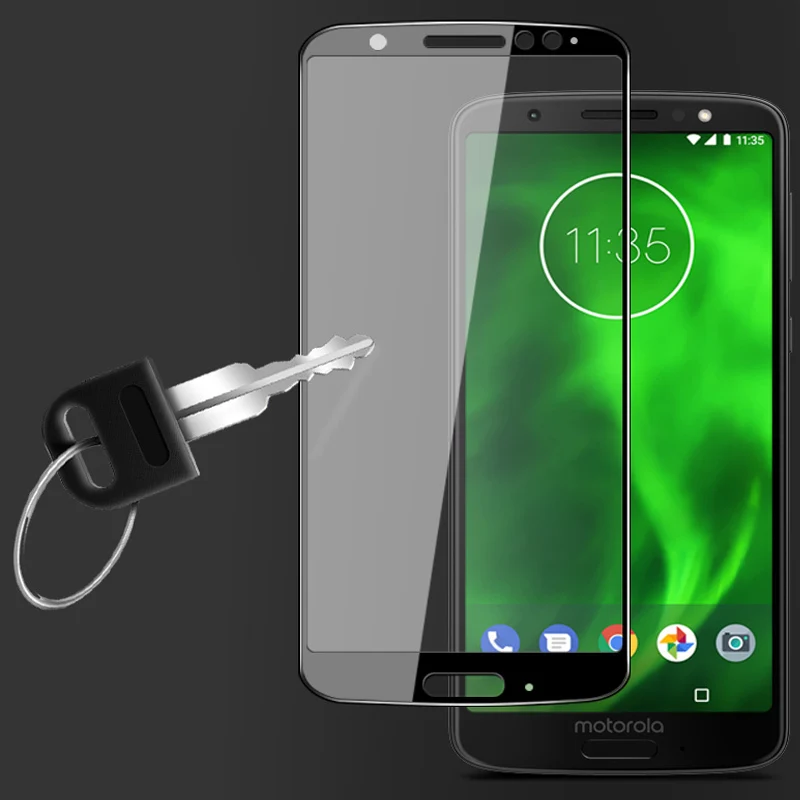 2 шт. черный ультра-тонкий Защита экрана закаленное стекло 5 7 для мото G6 G 6 полный