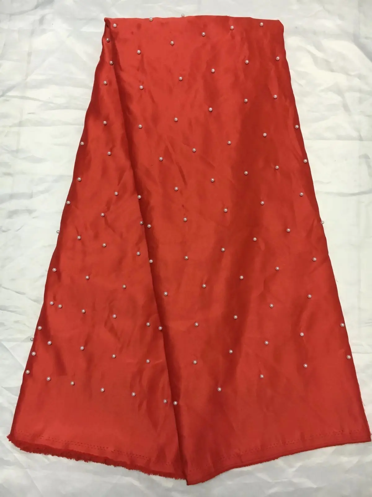 Новая африканская кружевная ткань с Бисером Джордж Новинка 2017