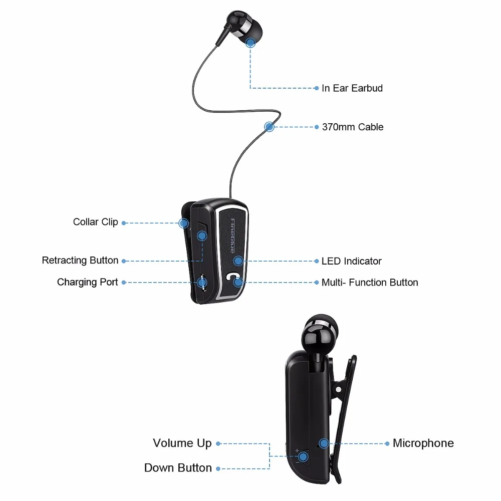 Fineblue F-V3 V3 Bluetooth 4 1 Беспроводные стерео наушники в ухо мини гарнитура для iPhone Samsung