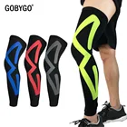 Компрессионные велосипедные гетры GOBYGO, 1 шт., для мужчин, женщин, мужчин, для бега, баскетбола, футбола, наколенники, Защита ног