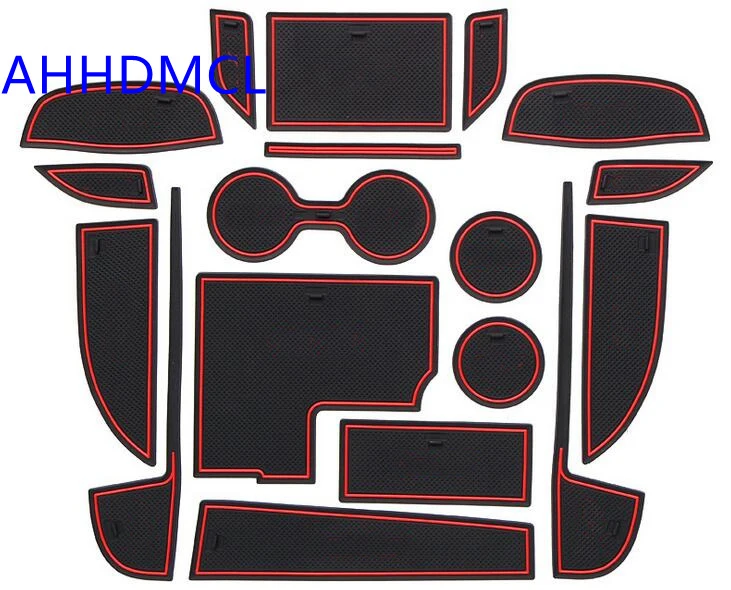 Car Door Gate Slot Mats Cup Armrest Storage Pad Mat For Mazda CX-5 2017 2018 2019 2020 | Groove