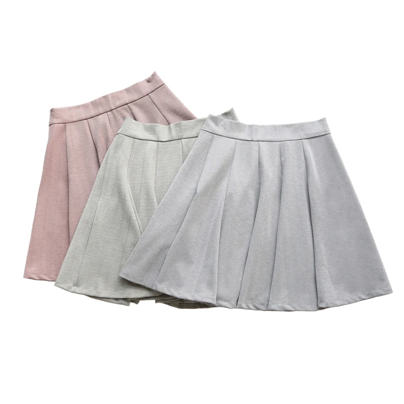 BGTEEVER корейские винтажные летние юбки трапециевидной формы для женщин на молнии с