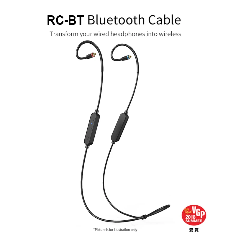 FIIO RC-BT Bluetooth 4 1 беспроводные наушники MMCX кабель поддерживает APTX AAC SBC CSR8645 10h Срок