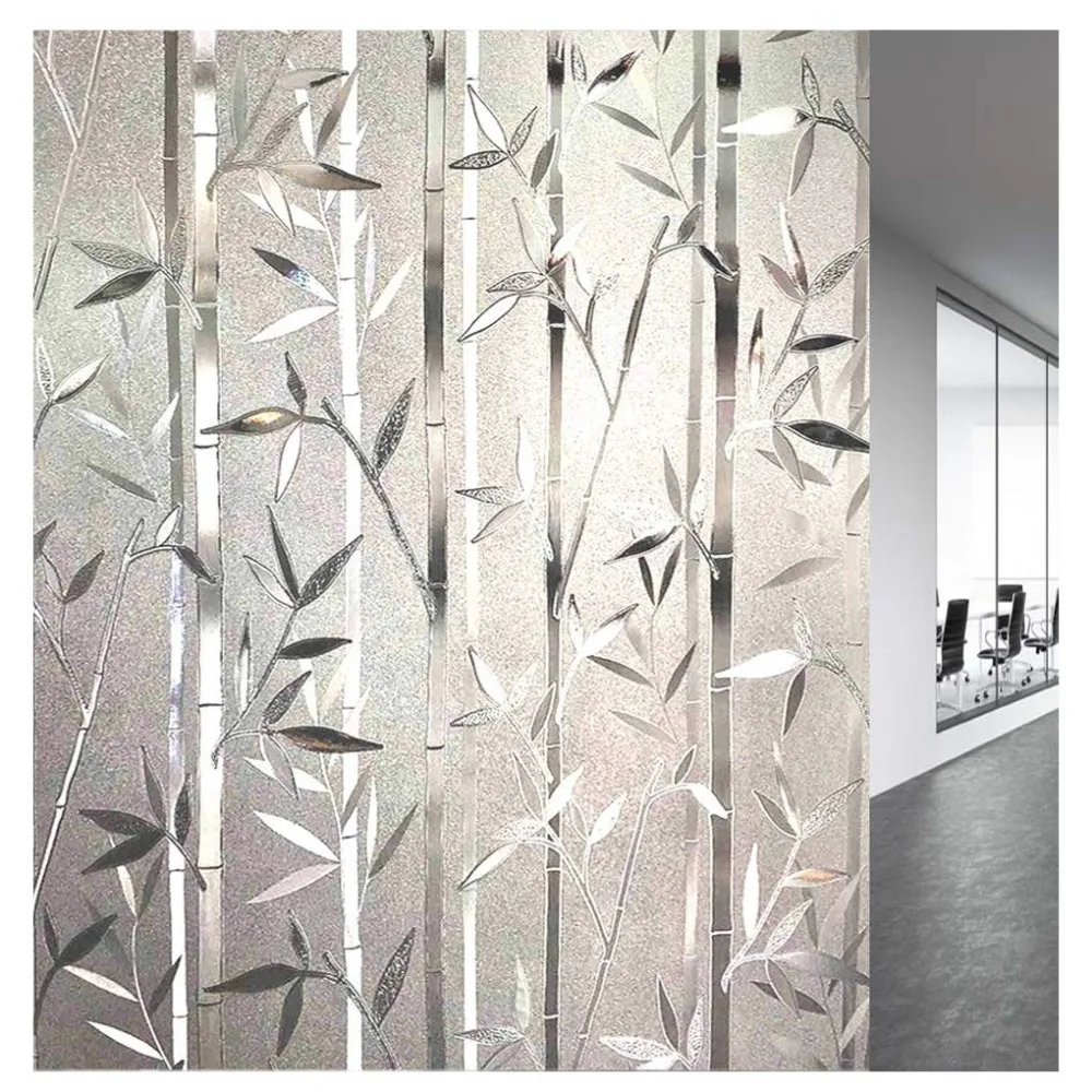 30*200 см конфиденциальности оконная пленка матовые наклейки на окно 3D неклеевой