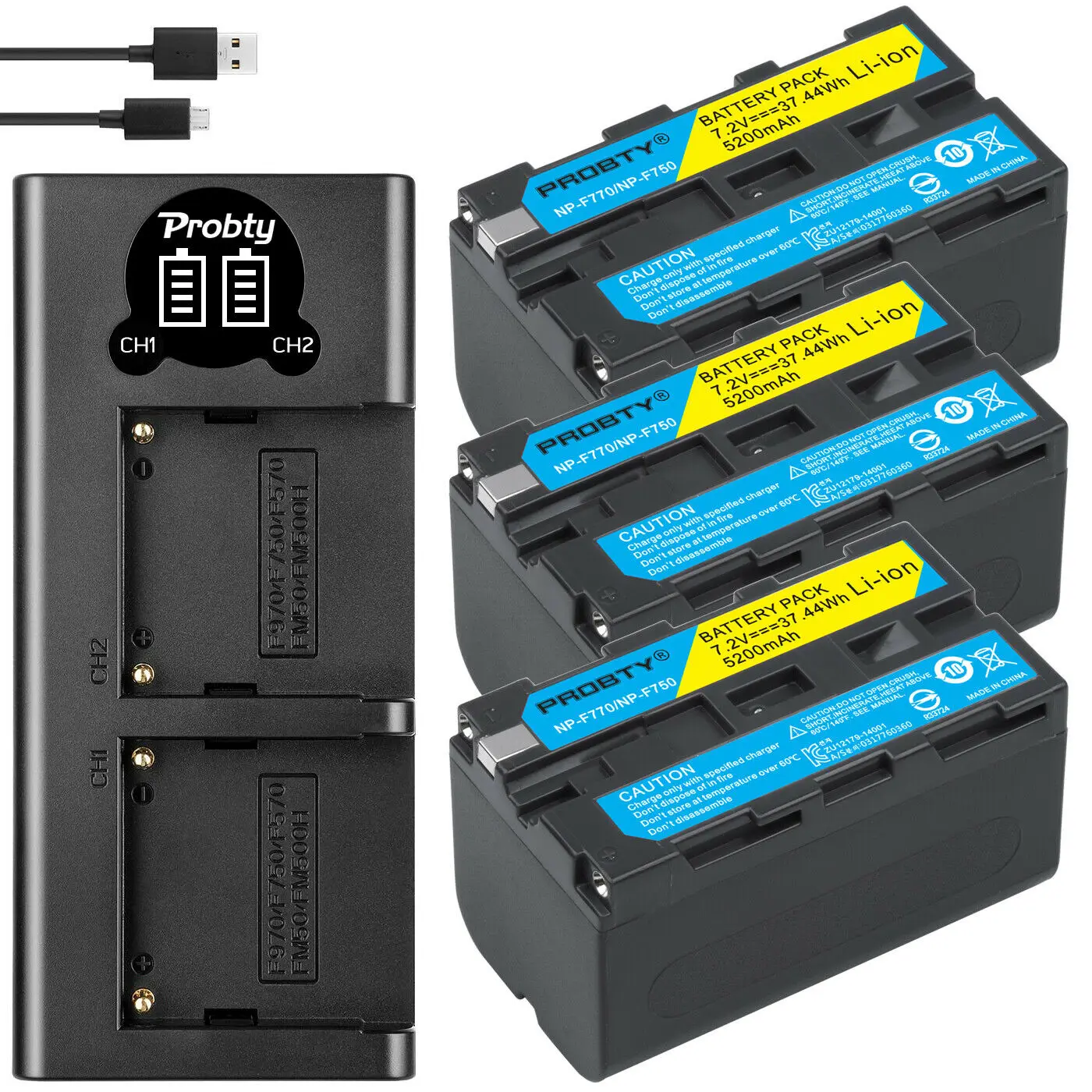 5200 мА/ч, NP-F770 NP-F750 NP F770 np f750 NPF770 750 батареи+ светодиодный USB Зарядное устройство для sony NP-F550 NP-F770 NP-F750 F960 F970