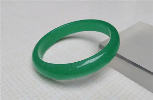NATURAL CERTIFICATION GRADE BOUTIQUE GREEN CHALCEDONY AGATE JADE BRACELET 64MM NEW | Украшения и аксессуары