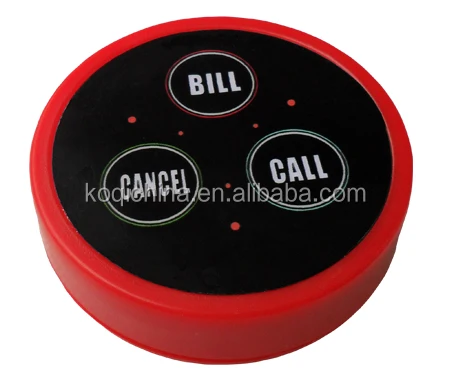 Calling System Sales Promotion! Coffee Tea Wireless Call Button On The Hotel Service Desk Bell ( 2pcs watch + 20pcs call button) |