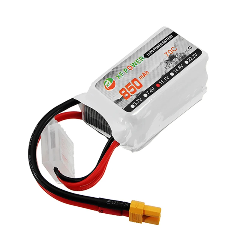 Высококачественная Lipo батарея XF Power 11 1 в 550 мАч/850 мАч 3S 70C разъем XT30 для деталей