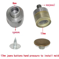 17 mm hollow jeans buttons install mold diy accessories jeans button tools metal eyelets molds dies
