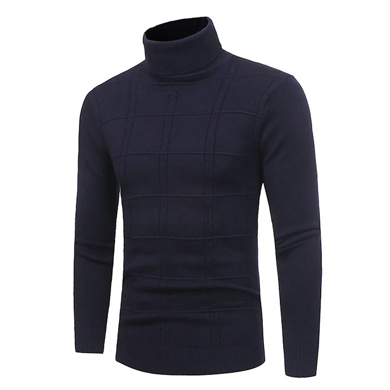 Mens Casual Slim Fit Pullover Sweater Knit Turtleneck Thermal Men's Merino Wool Turtleneck Sweater Classic Long Sleeve Pullover