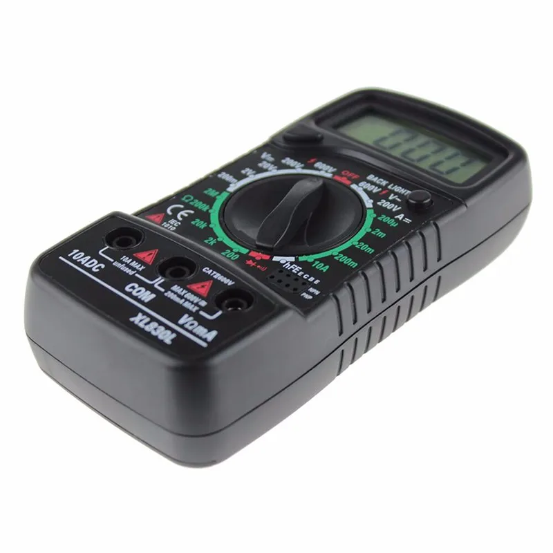 Профессиональный цифровой мультиметр с ЖК дисплеем вольтметр амперметр