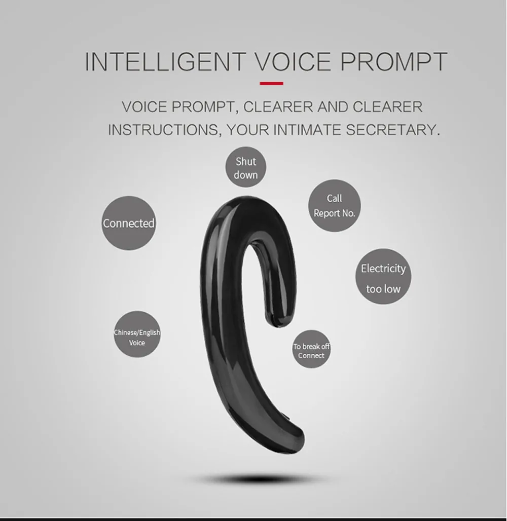 DAONO K8 мини ушной крючок Bluetooth наушники с микрофоном Спортивные Беспроводные