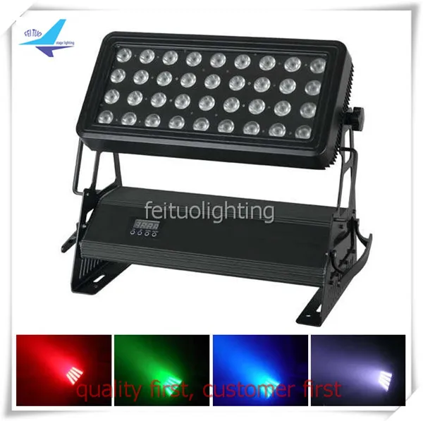 2 шт. наружная 36x10w настенная шайба RGBW led dmx ip65 с футляром для полета|led dmx|dmx ledrgbw wall