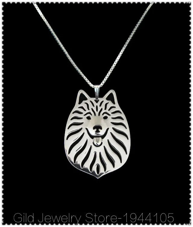 1 шт. уникальный японский шпиц кулон ожерелье Собака полые ручной работы богемный