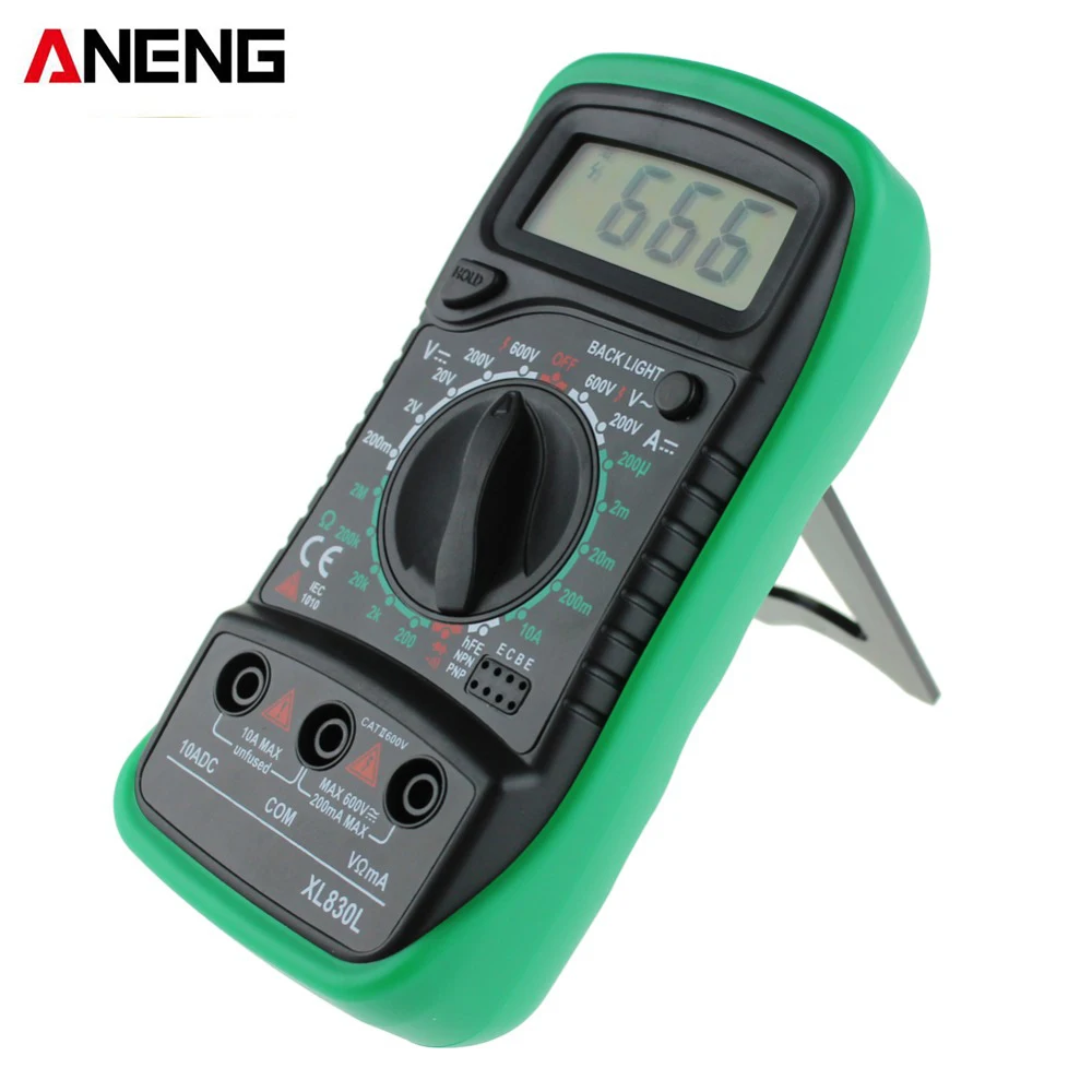 ANENG Xl830l Digital Multimeter Voltmeter Ammeter AC DC OHM Volt Tester LCD Test Current Overload Protection NEW | Инструменты