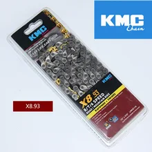 Оригинальная KMC цепь 8 скоростей x8 116L горный MTB/цепь для дорожного велосипеда X8PL Золото Серебро для Shimano/SRAM