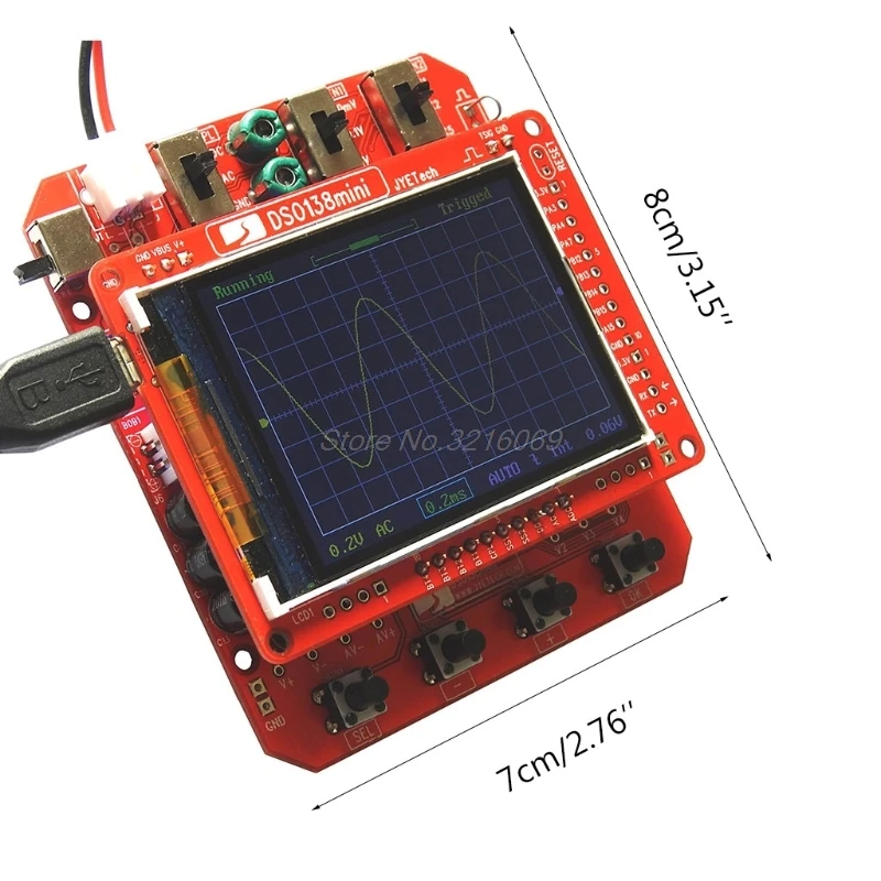 DSO138mini 2,4 'цифровой осциллограф tft комплект с корпусом электронный DIY обучающий комплект карманный размер DSO138 Oct29