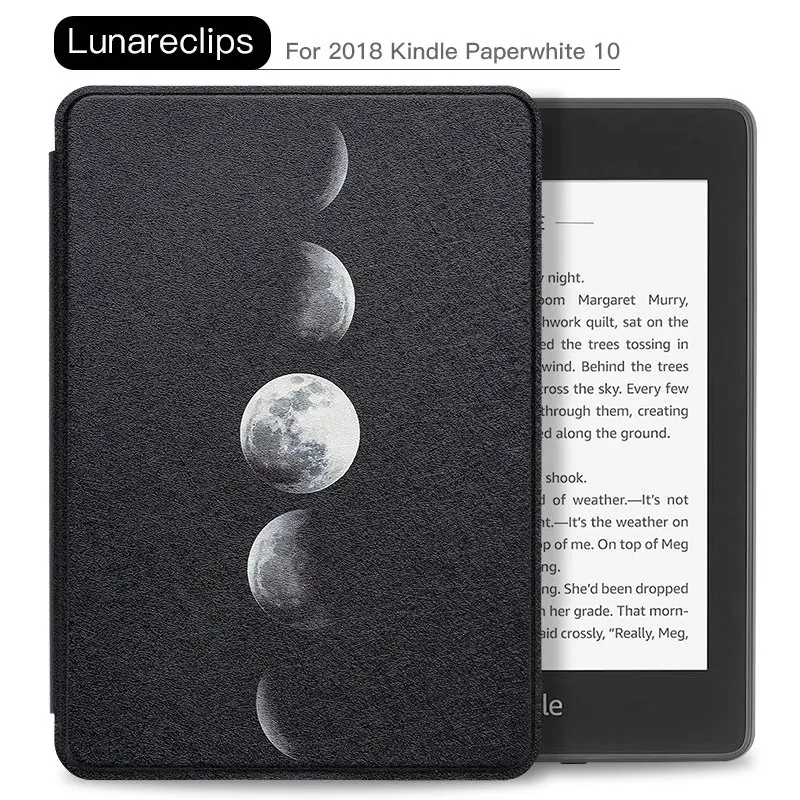 Lunareclips WALNEW из искусственной кожи чехол для Amazon Kindle Paperwhite(10 поколение) 6 дюймов крышка электронной книги Smart Auto Sleep/Wake - Цвет: Lunareclips