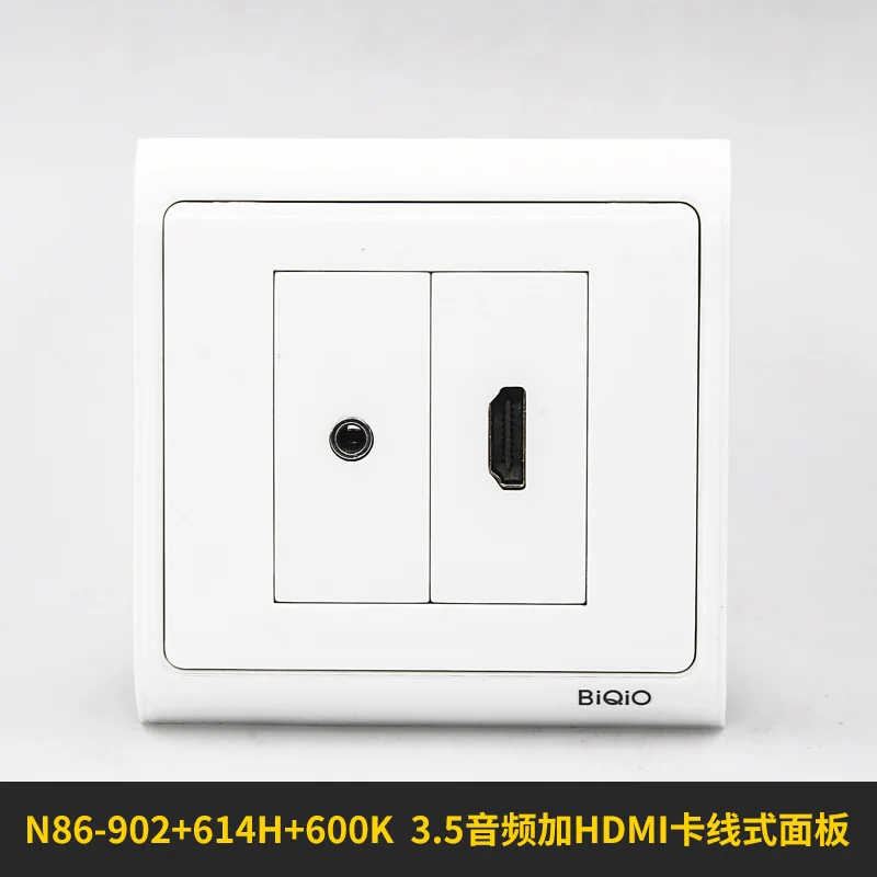 N86 902 + 600 К 614 H двухпортовый HD plus 3 5 разъем solderless аудио видео стеновые