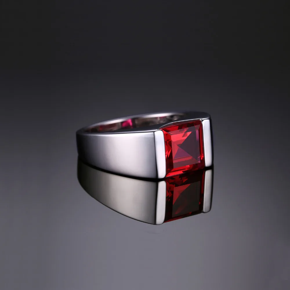 JewelryPalace для мужчин площади 3.3ct создан красный рубин Подлинная 925 пробы Щепка