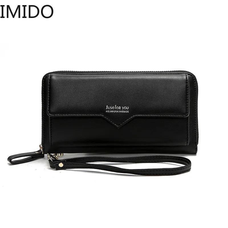 IMIDO 2019 новый брендовый дизайнерский женский кошелек Большая вместительная сумка