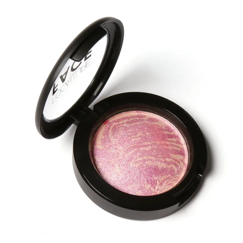 1 FOCALLURE, 6 цветов, румяна для макияжа, косметика, натуральные Запеченные Румяна, пудра, палитра, очаровательные Румяна для лица - Цвет: 1