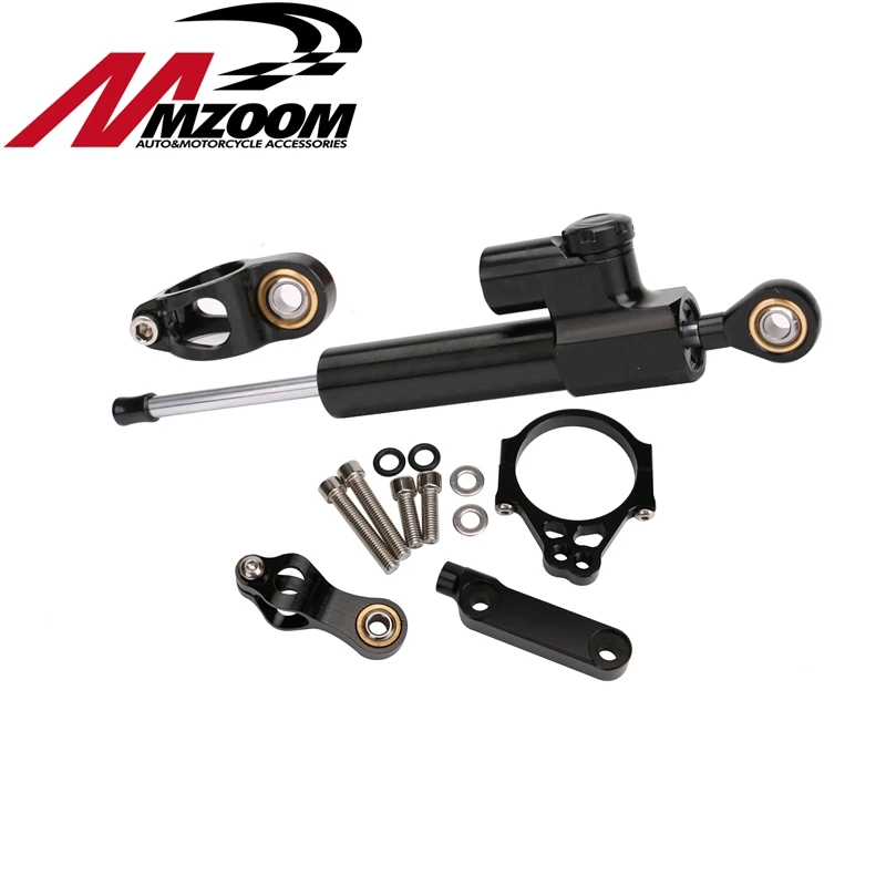 Мотоцикл Алюминий ЧПУ рулевой демпфер + регулируемый Подушки стабилизации