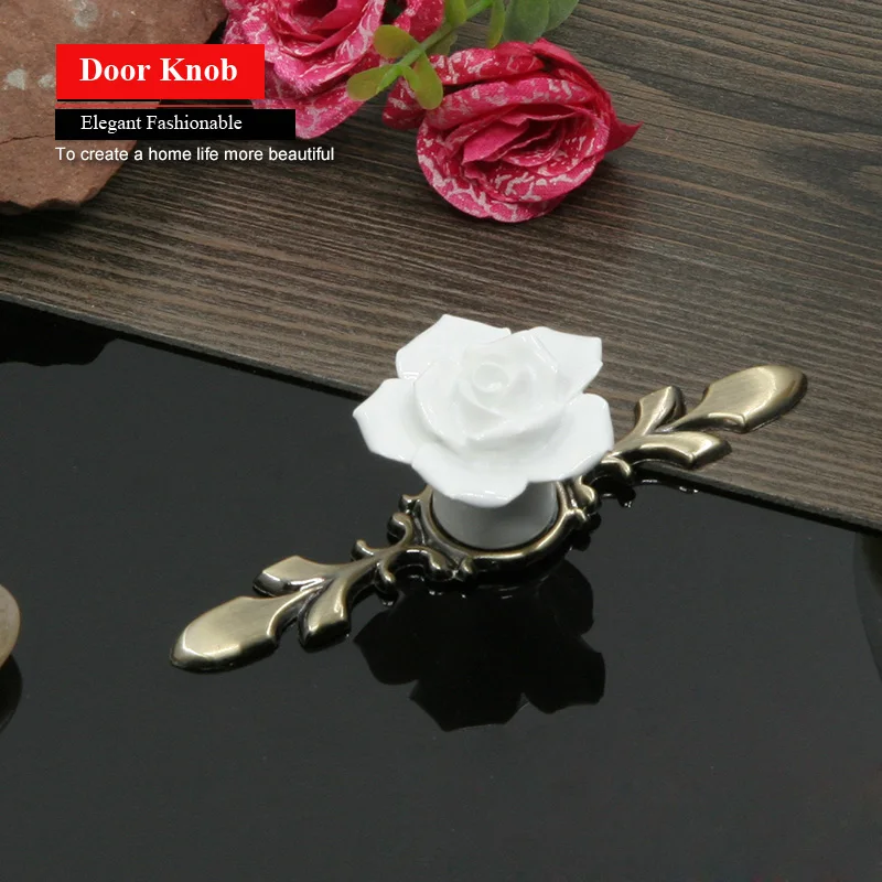 1 шт. Европейский Стиль Керамика с выдвижными ящиками Шкаф Дверные ручки для