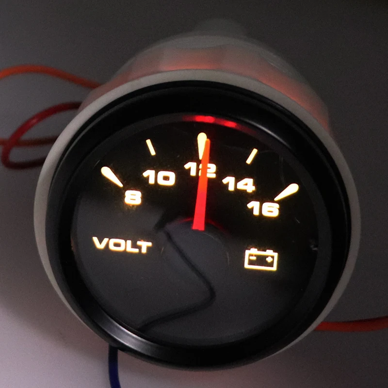 Мини вольтметр 12 V 24 V вольтметр метров для авто мотоцикла лодка яхта на колесах 8-Цвет задняя светильник