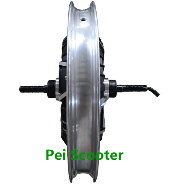 

16inch 16 inch DC double axles brushless gearless hub wheel Electric motorcycle scooter motor,can fit 16inch tyre phub-233