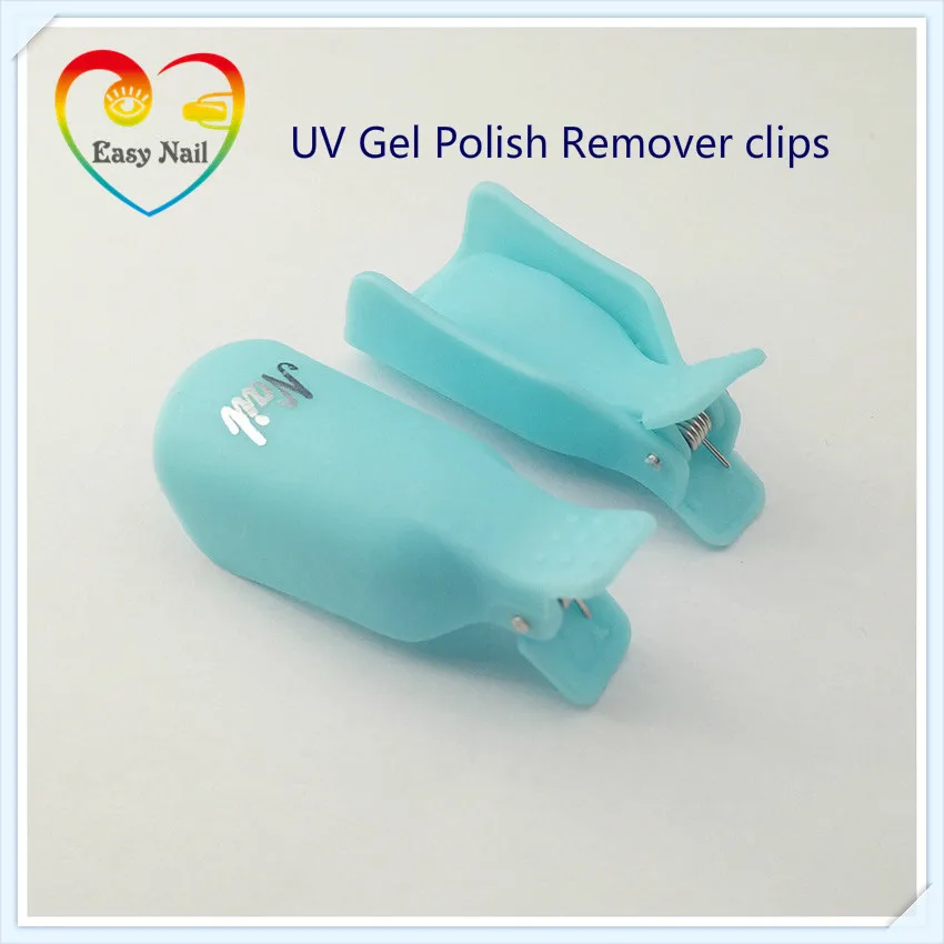 EasyNail 10 шт. Turq. Пластиковое средство для снятия гель-лака зажимы лака |