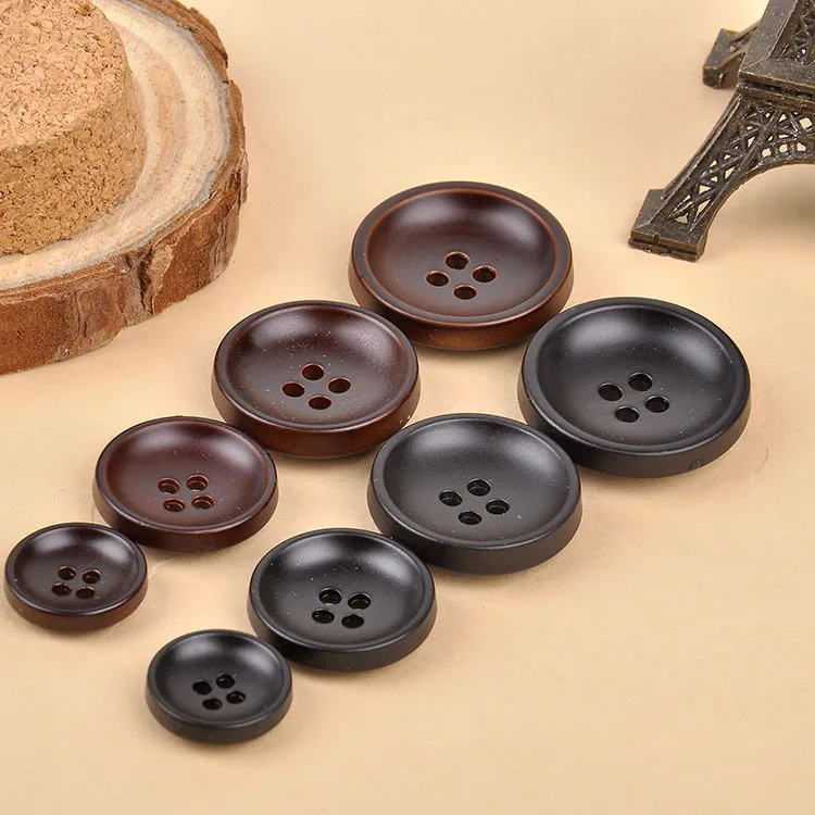 Meetee 50pcs 16-27mm High Quality Plastic Buttons Round Hole Button DIY Coat Windbreaker Decoration Buckle Crafts Sewing B4-3 | Дом и сад