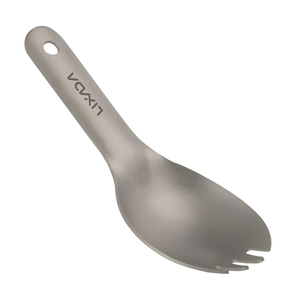 Lixada Открытый Кемпинг Пикник titanium Ложка Ручка для столовой посуды Titanium ложка
