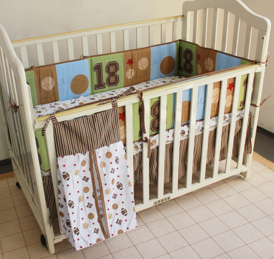 Акция! 5 шт. вышивка детское постельное белье набор для детской кроватки ropa de cuna