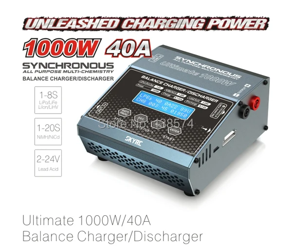 SKYRC SK 100069 синхронное зарядное устройство 1000 Вт/40A 1 8S LiPo NiCd/NiMH|balance charger|battery balancerbalance